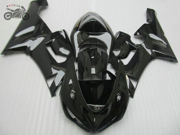 Ensemble de carénages de haute qualité pour Kawasaki 2005 2006 ZX6R Ninja ZX 636 ZX 6R 05 06 ZX-6R kits de carénage de moto noir brillant TV16