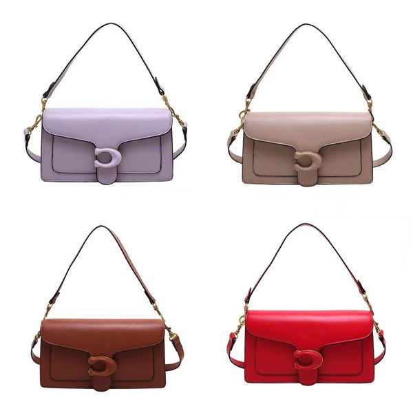 Marca famosa de alta calidad, diseñador de mujeres, bolso de hombro, cadena de cuero, bolso C, cuerpo cruzado, color sólido, bolso de mujer, bolso cruzado, billetera, puerta a puerta gratis