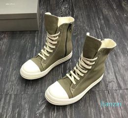 2023 High Quality Famous Designer Men Women Women Lace Up Boots Fashion Trainer Shoes Sneakers Pustrant Sole Green Toile Motorcycle Boot