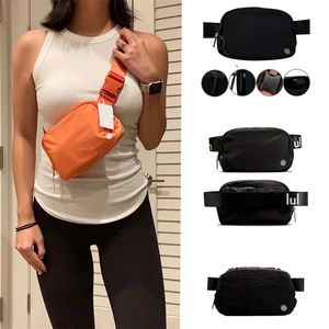 Pochette de haute qualité Lulul partout Ceinture Sac de luxe Lu Bumbag Cachemire Poitrine Fourre-tout Sacs de taille Fanny Pack Sacs à bandoulière en nylon Designer Teedy Street Sac à main