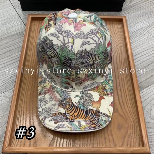 Lettre animale de haute qualité Animal imprimé Cap de baseball Fashion Sunshade Hat pour femmes hommes