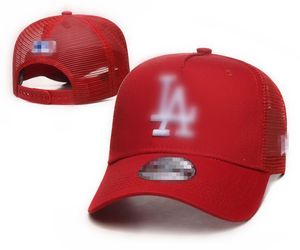 Hoogwaardige mode Ball Caps Letter Snapback Baseball Cap Men Women Hip Hop Fabric Mesh Trucker Hat L13