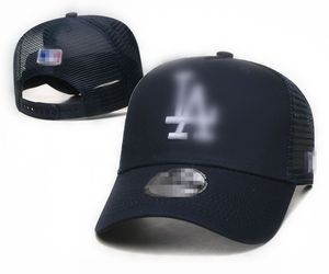 Gorras de béisbol de moda de alta calidad, gorra de béisbol Snapback con letras para hombres y mujeres, gorra de camionero de malla de tela de Hip Hop L12