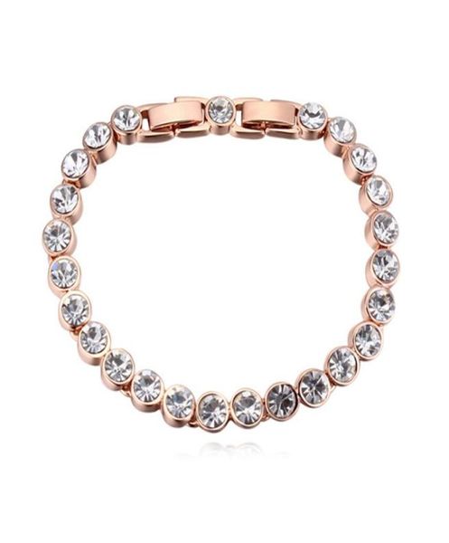 Bracelet de mode de haute qualité cristal plaqué rhodium de Bracelets autrichiens Bracelets pour femmes Bijoux de fête de mariage Christm4172054