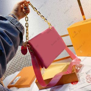 Haute qualité mode chaîne sangle sac à bandoulière luxe designer mode cuir fille cadeau messager portefeuille main porté sac à bandoulière haut
