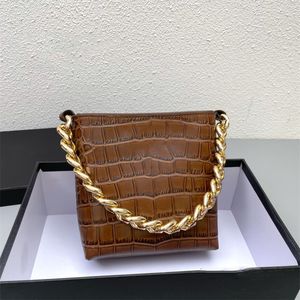 Hoge kwaliteit modeklassieker Ontwerpers Palmetto Triple Chain Bag Handtas Schoudertassen Medium vrouwelijk bruin zwart rood