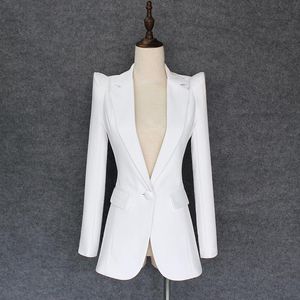 Designer de mode Blazer Jacket Soaring Shoulders Single Button Outer Wear