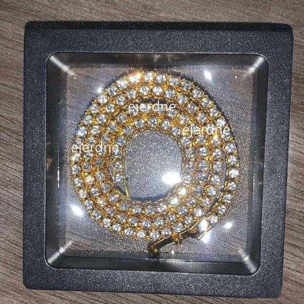 Chaîne de tennis de diamant de haute qualité Femmes Chain de couloir Emeraud Emerald Gold Bijoux Collier pour femmes