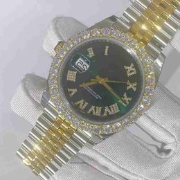 Relojes helados de moda de alta calidad para hombre, pulsera de lujo con corte redondo, laboratorio Gr DDGU OSF3