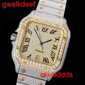 Matching de haute qualité Iced Out Wistresmens Luxury Round Cut Lab GR DDGU U3GP