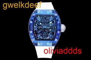 Hoogwaardige mode Iced Out Watchesmens Pols Luxury ronde Cut Lab Gr Ddgu Q5LW666