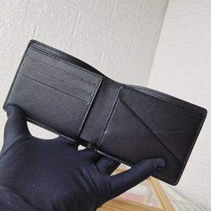 Portefeuille de luxe de haute qualité concepteur pour hommes concepteurs de femmes portefeuilles noires portefeuille en cuir portefeuille en cuir avec boîte d'origine 60895