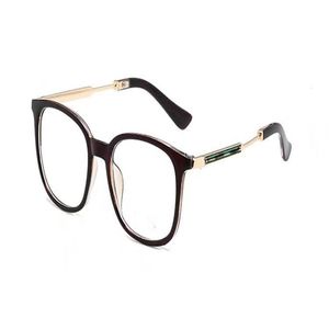 Haute qualité mode hommes et femmes lunettes de monture PC lunettes d'angle en métal lentilles transparentes lunettes de soleil Occhiali Lentes Lunette De 288p