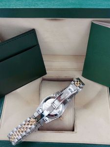Orologi da donna di alta qualità con zaffiro da 31 mm Orologio da donna con cinturino in acciaio inossidabile con data e anello con diamanti automatico mec3077