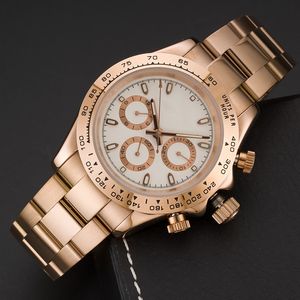 Haute qualité Style de mode hommes montre 2813 automatique/mouvement à quartz montres entièrement en acier inoxydable sport chronographe montre pour hommes montre lumineuse de luxe montre-bracelet