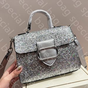 Haute qualité Tendance de la mode sequin paillettes mini sac de messager sangle designer luxe petit sac carré bandoulière sac de créateur femme sac à main mode sac à bandoulière