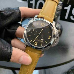 Hoge kwaliteit mode horloge luxe horloge heren roestvrij staal 44 mm 15 mm lederen band automatisch uurwerk voor mannen horloges speciale BHKS