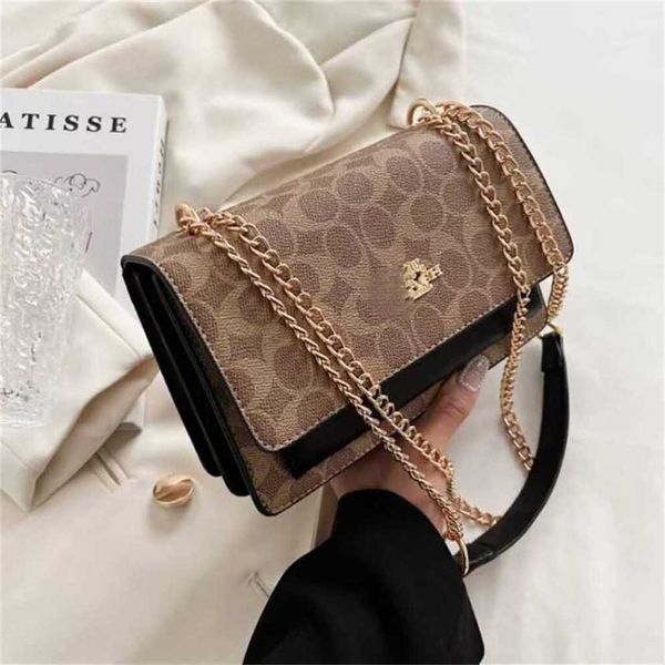 Mochila estilo bolso cuadrado pequeño con múltiples compartimentos y cadena cruzada para mujer de moda de alta calidad 70% de descuento en la venta en línea