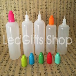 Bouteilles en plastique rapides de haute qualité 120 ml vides E liquide en plastique Liquide bouteilles avec bouchons de bouteille à l'épreuve des enfants et aiguille TI281R