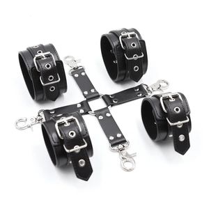 Hoge kwaliteit vrouwelijke gothic punk corset erotische bondage lederen harnas been jarretels riem met metalen gesp voor mannen vrouwen 240126