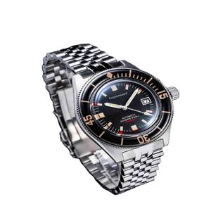 Hoogwaardige vijftig fathoms-stijl duikers automatisch horloge saffier lumineuze bezel 20atm marine pols horloge308d