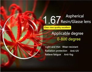 Hoge kwaliteit vulling optische resinglass recept lenzen leesmyopie hyperopie presbyopia aspherische bril lenzen met 3310736