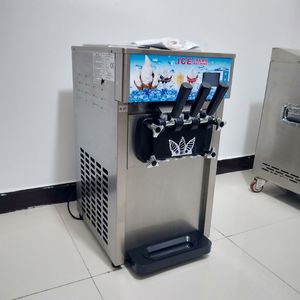 Hoge kwaliteit vloer gedurende de nacht, fris wassen, 3 smaken serveren zachte automatische yoghurt-ijsmachine