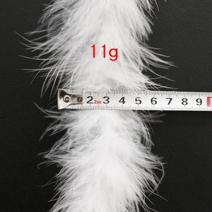 Hoogwaardige pluizige Marabou Feather Boa voor ambachten 11-50 g White Turkije Plume Wedding Party Centeretje Kerstboomdecoratie