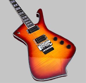 Vliegende vliegende V elektrische gitaar, Firebird Sunset Color Body, Integrated Body and Neck, aanpasbare, Live Foto's