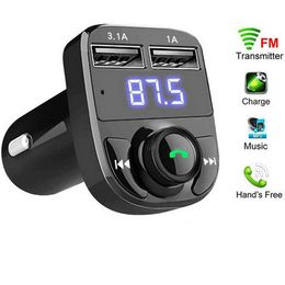 Hoge Kwaliteit FM-zender AUX Modulator Bluetooth Handsfree Car Kit Auto Audio MP3-speler met 3.1A Quick Charge Dual USB Autolader