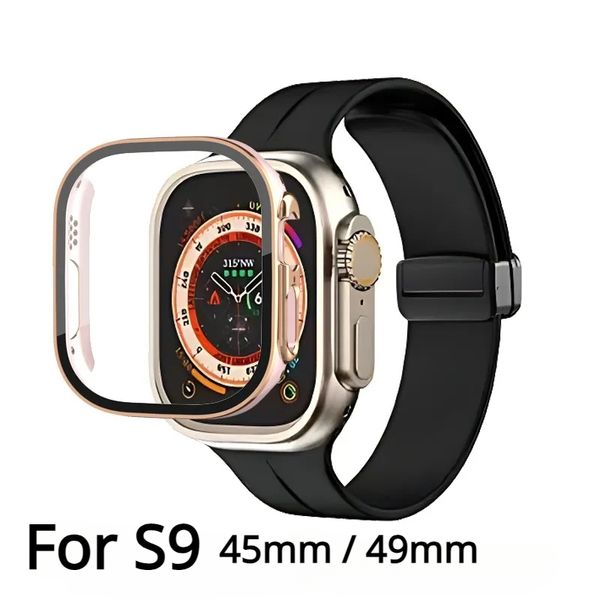 Haute qualité pour Apple Watch Case Ultra Series 9 45mm 49 mm Iwatch Marine Smart Watch Wireless Charging Box Boîte de protection Couverture de couverture