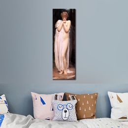 Haute qualité Frederic Leighton classique Portrait toile Art la nymphe de la rivière peint à la main décor de chambre