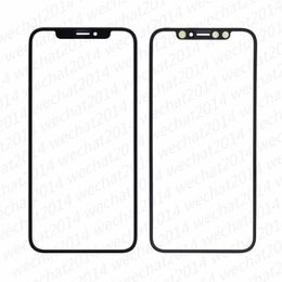 Reemplazo de lente de cristal de pantalla táctil exterior frontal de 20 piezas para iPhone X 5,8 pulgadas DHL gratis