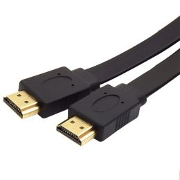 Prise en charge du câble compatible HD HD HD de haute qualité Support de câble mâle à un câble plat plug plat pour la vidéo audio HD TV 30 cm 50 cm