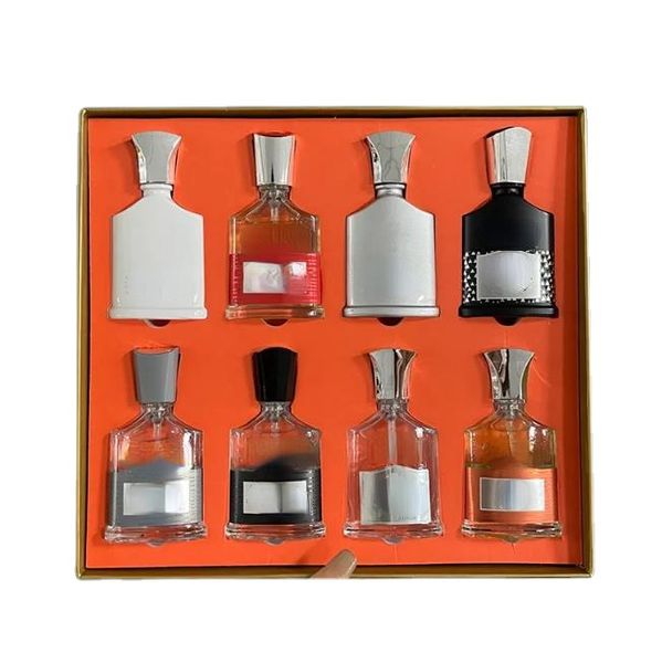 Perfume complet de haute qualité 15 ml de 8 ml de 8 pièces Spray et femme Boîte-cadeau exquise avec buse adaptée à une livraison rapide toute peau