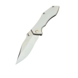 G3510 Pocket Vouwmes van hoge kwaliteit 8cr18mov Satin Drop Point Blade roestvrijstalen handgreep Outdoor EDC Pocket Folder Knives