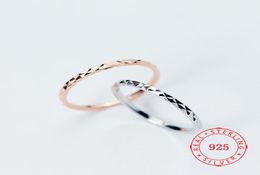 Hoogwaardige echte 925 Sterling Silver Dunne Ring Gypsophila Eenvoudig vrouwelijk gestempelde S925 sieraden Gift aan meisjes China hele LAT1585311