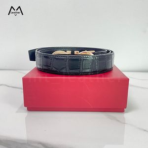 Ceinture de mode de luxe en cuir authentique de haute qualité 3,5 cm ceintures réglables réversibles pour les hommes Femmes 20 style de haute qualité Ornement de mode