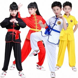 Haute qualité fille chinois kung fu Costume pour enfant Chine Traditial Wushu uniforme costume pour fille Kung Fu costume garçon Kungfu Set 22cN #