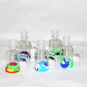 Hookahs Glass Ash Catcher 14 y 18 mm tubería de agua de calidad conjunta tuberías de mano de silicona