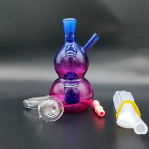 Bong en verre de haute qualité Narguilé Bubbler Double Matrix Perc Verres Ash Catcher Avec 10mm Mâle Brûleur À Huile Tuyau Transparent Tuyaux D'eau