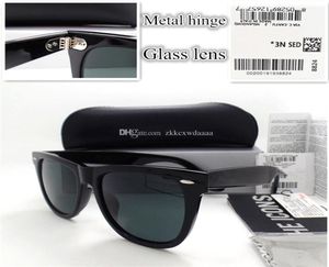 Lente de vidrio de alta calidad Bisagra de metal Menores Mujeres Marco de tablas de soldado UV400 Sport Gafas de sol vintage con caja3779173