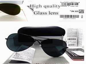 Hoge kwaliteit glazen lens zonnebril mode luxueuze ontwerper mannen vrouwen coaten UV400 vintage sport politiek zonnebril met doos en 8693239