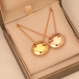 Hoge kwaliteit gouden ronde ketting minimalistische damesaccessoires modieuze en prachtige duiveneifeest coole klassiekers