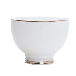 Hoge kwaliteit gouden lijn thee kom kop accessoires drinkware wit porselein thee beker handgemaakte keramische gepigmenteerde theekopje water cup