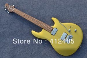 Guitarra eléctrica Music Man de color amarillo dorado de alta calidad con envío gratis