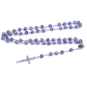 Collier chapelet croix de haute qualité pour hommes femmes bijoux catholiques longs