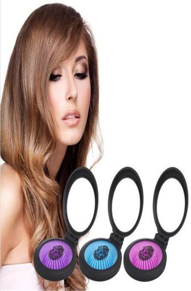 Peigne à cheveux de haute qualité Portable Airbag Massage Mini peigne pliant avec miroir brosses à cheveux pour filles accessoire de voyage 4484247