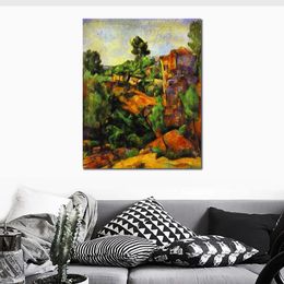 Hoge kwaliteit handgemaakte Paul Cezanne olieverfschilderij Canyon van Bibemus landschap canvas kunst mooie muur decor