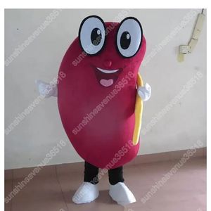 Hoge kwaliteit gezonde nier mascotte kostuum cartoon thema karakter carnaval unisex halloween carnaval volwassenen verjaardagsfeestje fancy outfit voor mannen vrouwen